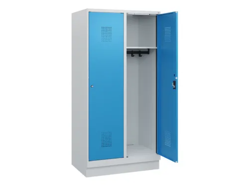 schoollocker,HxBxD 1630x800x500mm,2vak,vak B 400mm,cil.-slot,sokkel