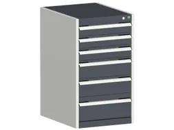 ladekast HxBxD 900x525x525mm 6laden romp RAL7035 front RAL7016