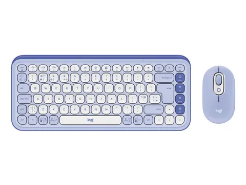 Logitech POP Icon Combo toetsenbord muis Bluetooth QWERTY Lila Wit
