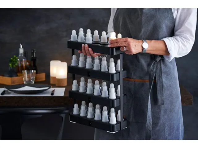 LED multi laadstation 305x124x430mm zwart