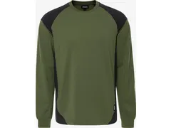 Fristads 7071 GTM T-shirt lange mouw kakigroen/zwart maat L, per stuk