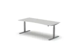 Elektrisch ihv bureau,HxBxD 650-1310x2000x900/800mm,blad wit