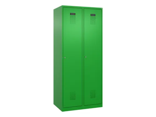locker,HxBxD 1850x800x500mm,2vak,vak B 400mm,cil.-slot,staand op vloer