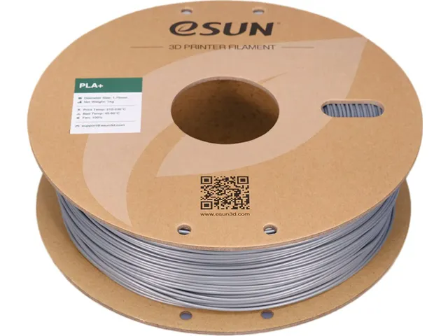eSUN PLA+ 3D printer Filament 1,75mm Zilver 1kg