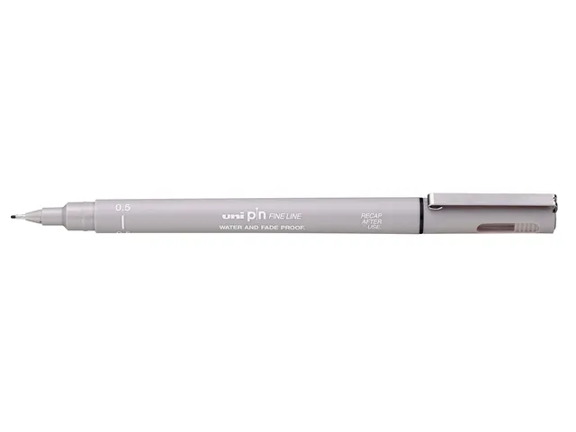 Fineliner Uni-ball Pin 0,5mm gris clair