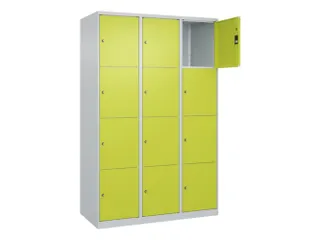 lockerkast,HxBxD 1850x1200x500mm,3x4vakken,vak B 400mm,cil.-slot - 1