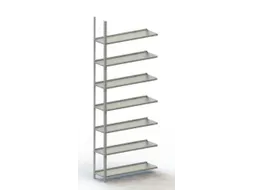 Schroefstelling Aanbouwveld Ral7035 2200x1002x304mm 7legborden 75kg