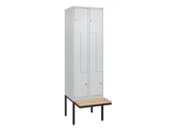 Z-garderobekast,HxBxD 2120x600x815mm,2vak,vak B 300mm,cil.-slot