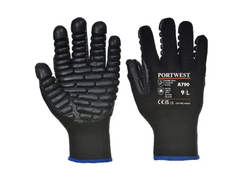 Portwest A790 snijbestendige handschoenen, zwart, maat 8, per paar
