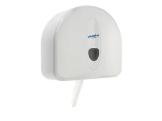 Toiletpapierdispenser Cleaninq jumbo groot wit - 1
