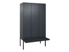 locker voor scheiding van kleding,HxBxD 2120x1200x815mm,3vak