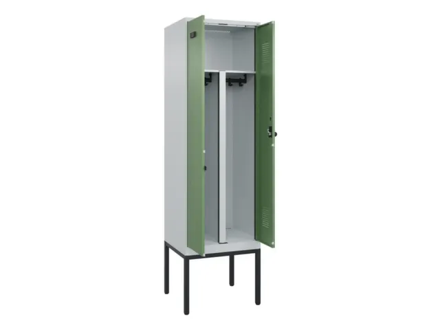 PBM-locker,HxBxD 2120x600x500mm,2vak,vak B 300mm,draaigrendel