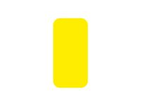 plaksymbool rechthoek markering HxB 150x50mm PVC geel