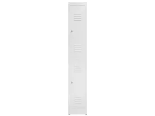 Dubbeldekse garderobekast 1800x310x500mm 2vak B300mm RAL9003 - 2