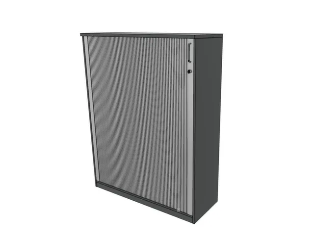 jaloeziedeurkast,HxBxD 1545x1200x445mm,3xhouten vloer,MS-donkergrijs