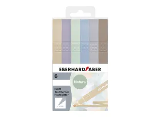 Markeerstift Eberhard Faber natural 6st. vierkant in etui - 1