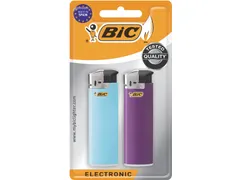 Maxi Elektronische Aanstekers Assorti Blister 2 Stuks