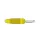 Banaanstekker 4mm Met Dwarsgat En Soldeeraansluiting / Geel (VQ 30)