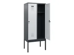 schoollocker,HxBxD 1950x800x500mm,2vak,vak B 400mm,draaigrendel