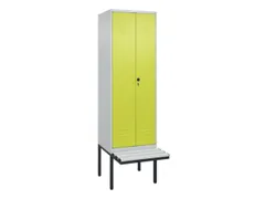 locker voor scheiding van kleding,HxBxD 2120x600x815mm,2vak