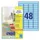 Etiket Avery Ilk 45.7x21.2mm 20 Vel 48 Etiketten Per Vel Blauw