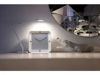 Wandklok NeXtime Square Wall 40x40x4cm wit cijfers - 8