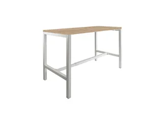 Domino Basic statafel 160x80cm 110cm honey castello 25mm alu - 1