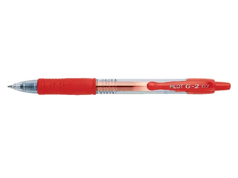 Gelschrijver Pilot G-2 07 Medium punt Rood