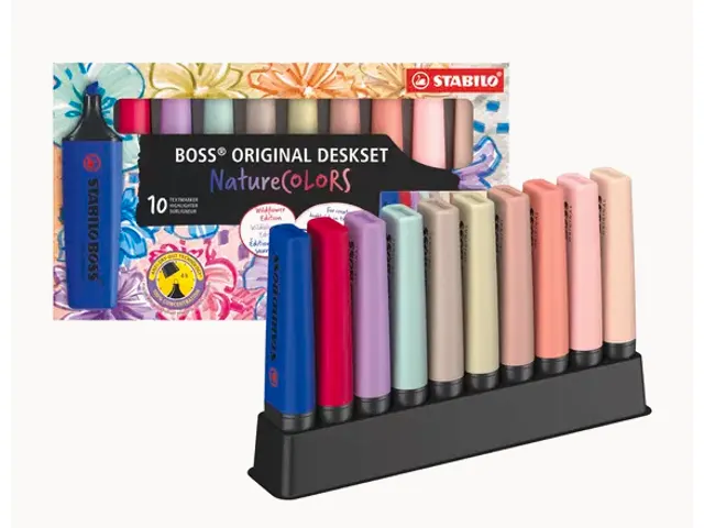 Markeerstift STABILO Boss Wildflower NatureColors 10 stuks assorti