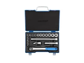 19 JMU-3 Dopsleutelset 1/2 inch,19-delig,zeskant,8-24mm - 1