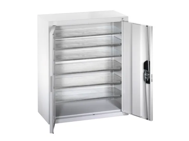 Kast Openslaande Deuren Hxbxd 830x700x300mm 6legborden Staal Ral7035