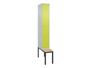 locker met bank,HxBxD 2120x300x815mm,1vak,vak B 300mm,cil.-slot - 1