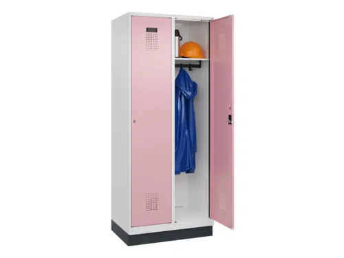 locker,HxBxD 1950x800x500mm,2vak,vak B 400mm,cil.-slot,sokkel