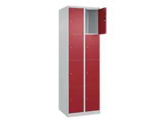 lockerkast,HxBxD 1850x600x500mm,2x4vakken,vak B 300mm,cil.-slot - 1