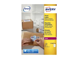 Etiket Avery L7166B-100 99.1x93.1mm blockout 600 stuks - 2