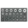 1500 ES-19 Set doppen 1/2 inch,zeskant,in 1/3 ES module