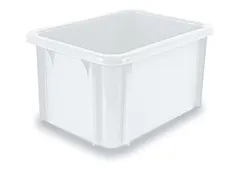 Stapelbak Pe Hxlxb 215X400X300Mm Inhoud 18L Naturel Wit