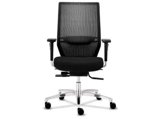 Dauphin Bureaustoel, rugleuning met netbekleding Zwart - 2