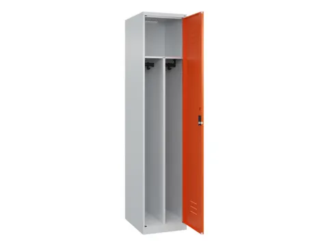 locker voor scheiding van kleding,HxBxD 1850x400x500mm,1vak