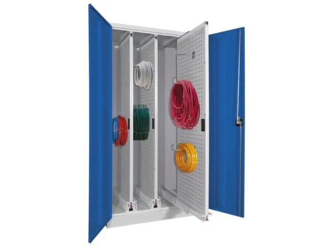 armoire verticale,HxlxP 1950x1000x600mm,RAL7035,face avant RAL5010