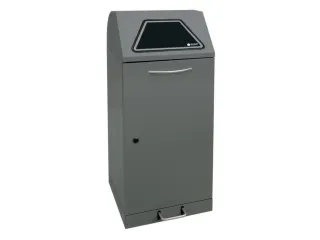 afvalverzamelaar,niet-brandbaar,1x120l,HxBxD 1100x450x450mm - 1