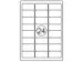 Etiquettes Rillstab 63.5x33.9mm Blanches 2400 Pièces