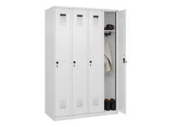 locker,HxBxD 1850x1200x500mm,4vak,vak B 300mm,draaigrendel