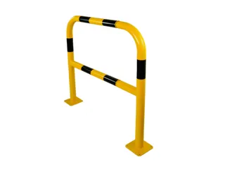 beschermbeugel,v. binnen/buiten,HxBxD 1000x1000x150mm,staal,geel/zwart - 4
