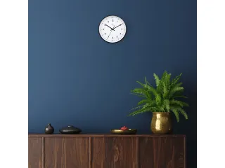 Wandklok NXT dia 30cm zwart/wit kunststof Easy Big - 6