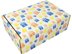 Cadeaupakketdoos Raadhuis 4 305x215x110mm krimp a 5 stuks