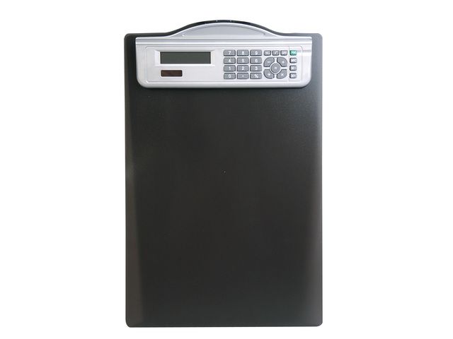 Klembord A4 Met Rekenmachine Zwart | KlembordenShop.nl
