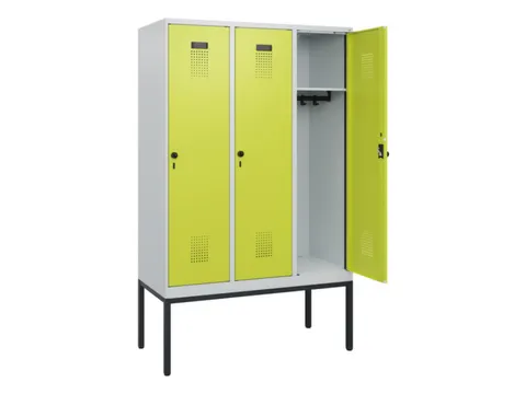 schoollocker,HxBxD 1950x1200x500mm,3vak,vak B 400mm,draaigrendel