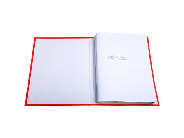 100 'Pleidooimappen' 22x31cm lichtgeel Wit Franstalig