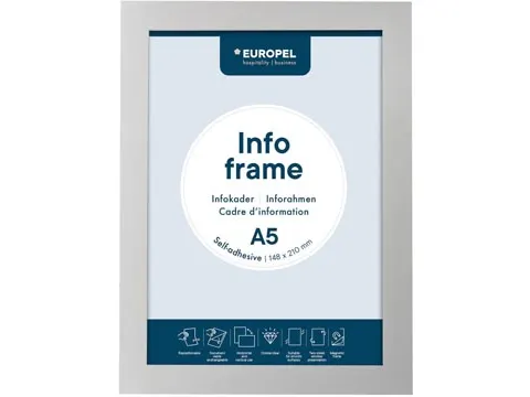 zelfklevend kader A5 zilver 2 stuks